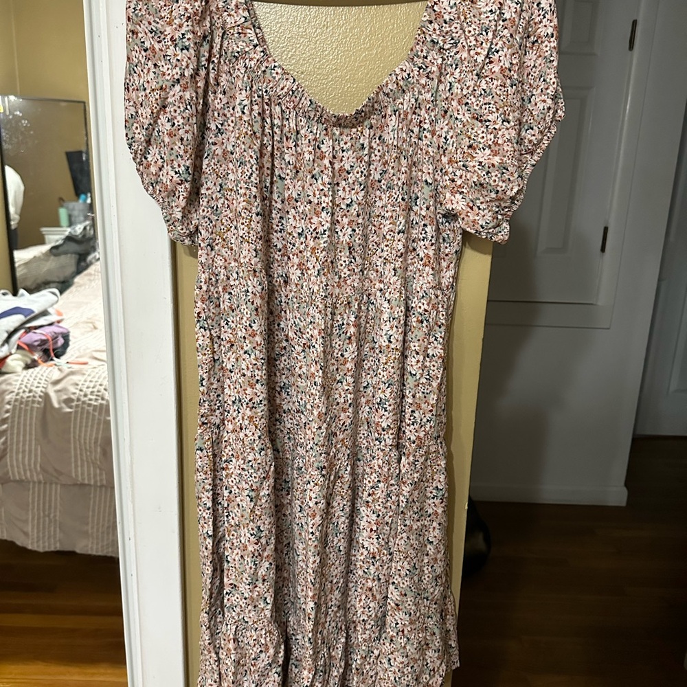 Floral Puff Sleeve Dress